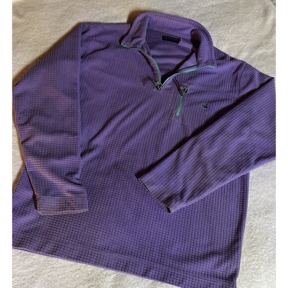 Southern Marsh Fieldtec Sweater Women's Sz Large Purple 1/4 Zip Fleece Pullover - Picture 1 of 7